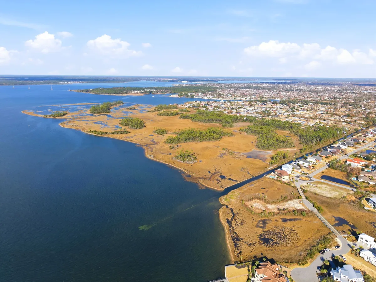 Aerial view of Goose Bayou