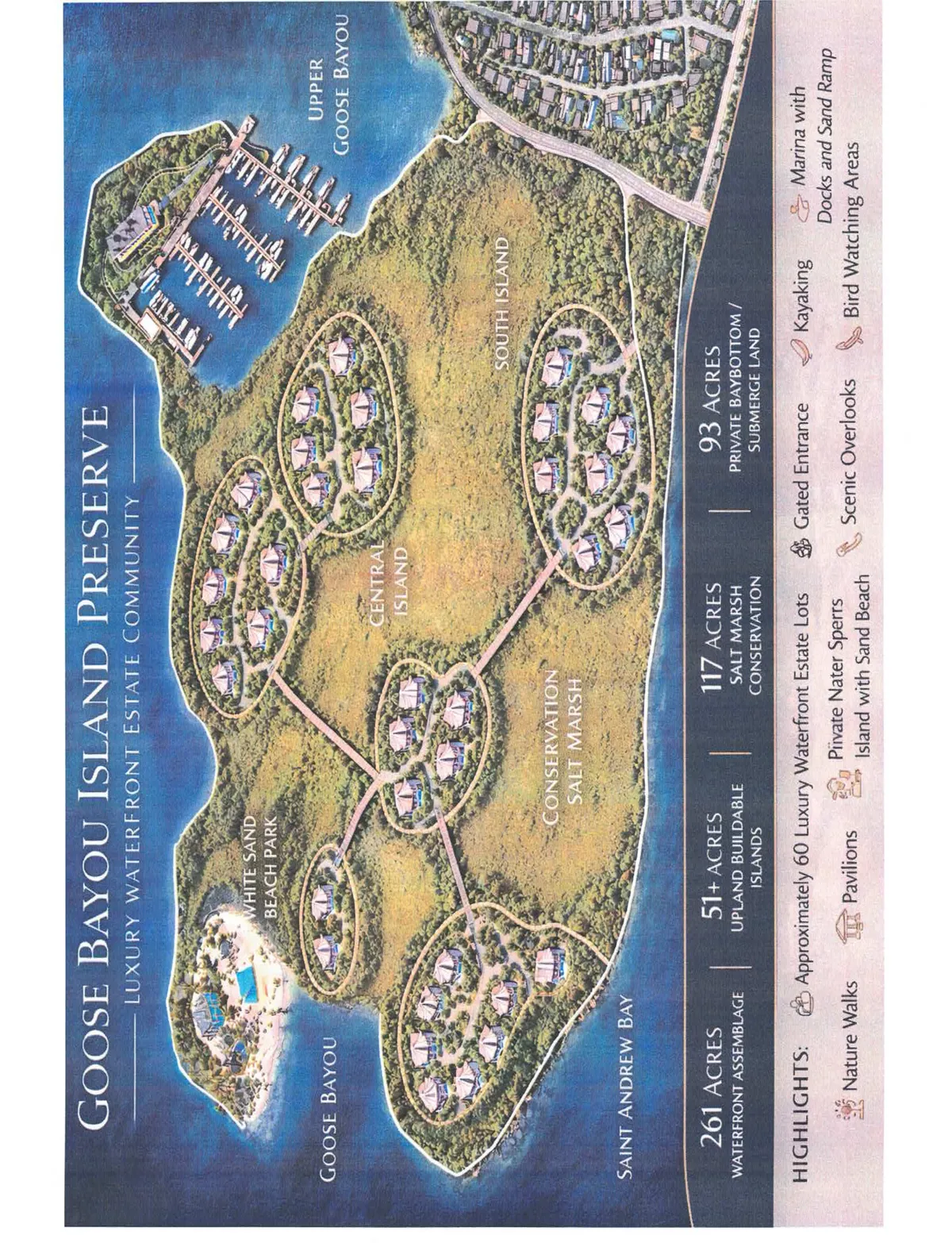 Goose Bayou Island Preserve master plan